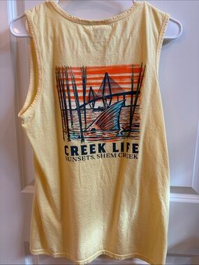 Sunsets Shem Creek Sleeveless Tank Top (men’s Small)